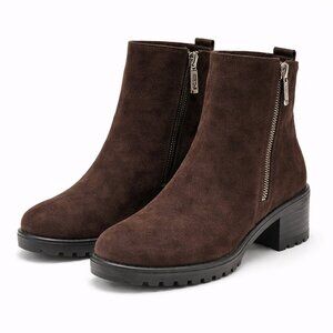 Blondo Tobi Waterproof Suede Booties | Brown Ankle Boots | Size 8.5 M
